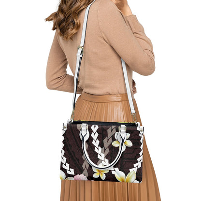 Women PU handbag Hawaiian Plumeria