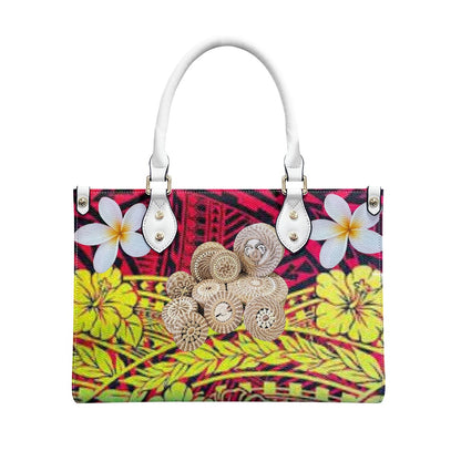 Ladies PU handbag Islands handicraft background