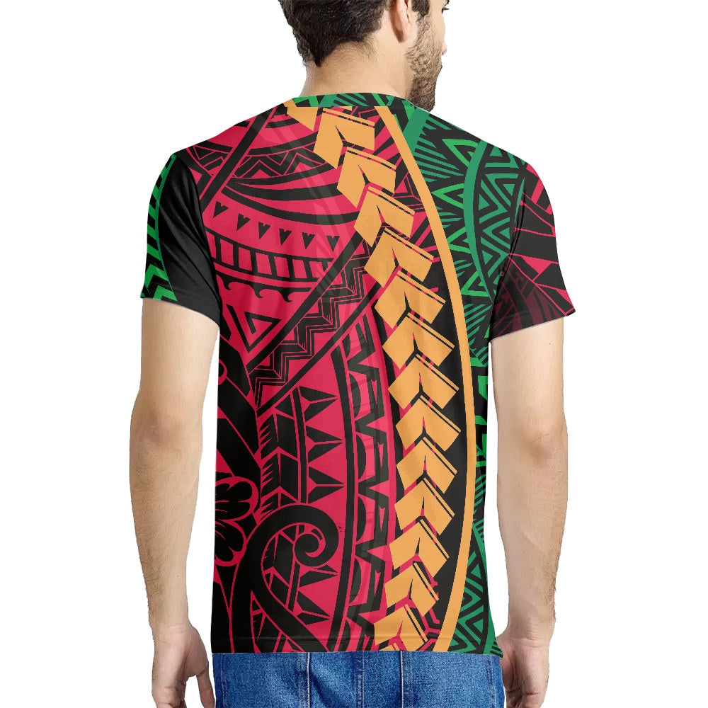 Men t-shirt Polynesian tribal design