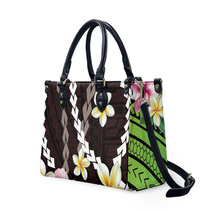 Women PU handbag Hawaiian Plumeria