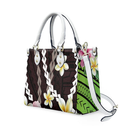 Women PU handbag Hawaiian Plumeria