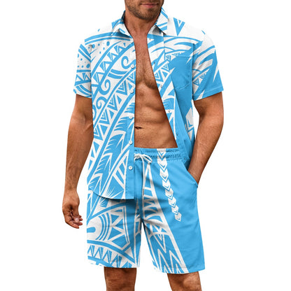 Tribal design men casual suit set