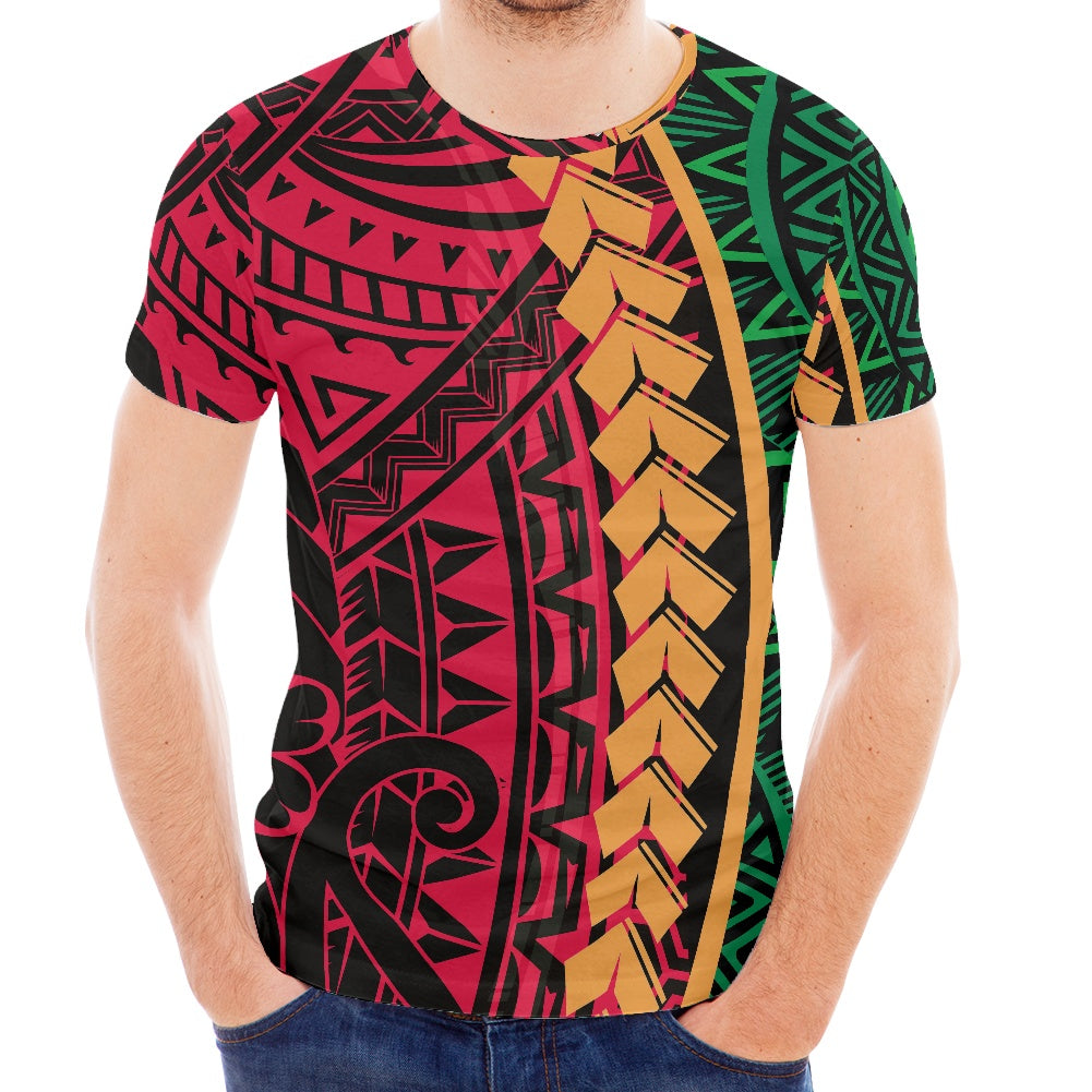 Men t-shirt Polynesian tribal design